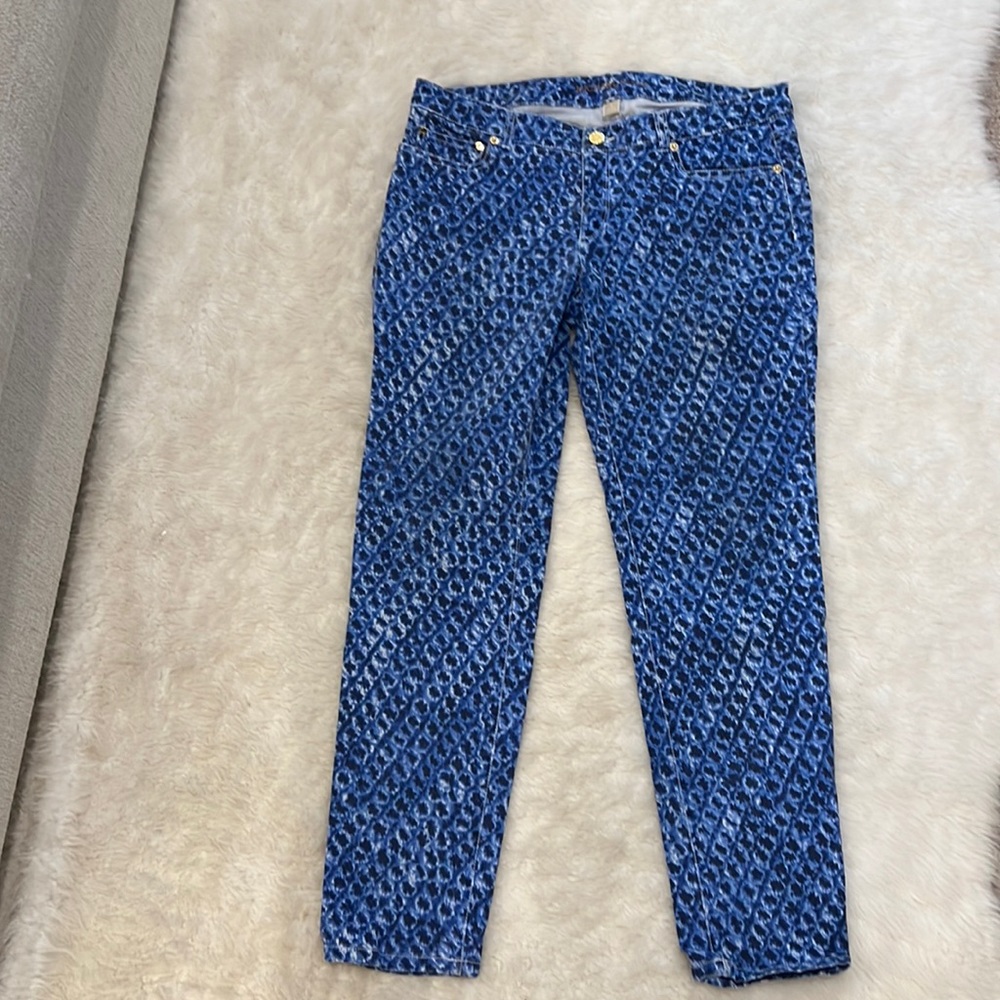 Micheal Kors Blue And White Pants Size 6